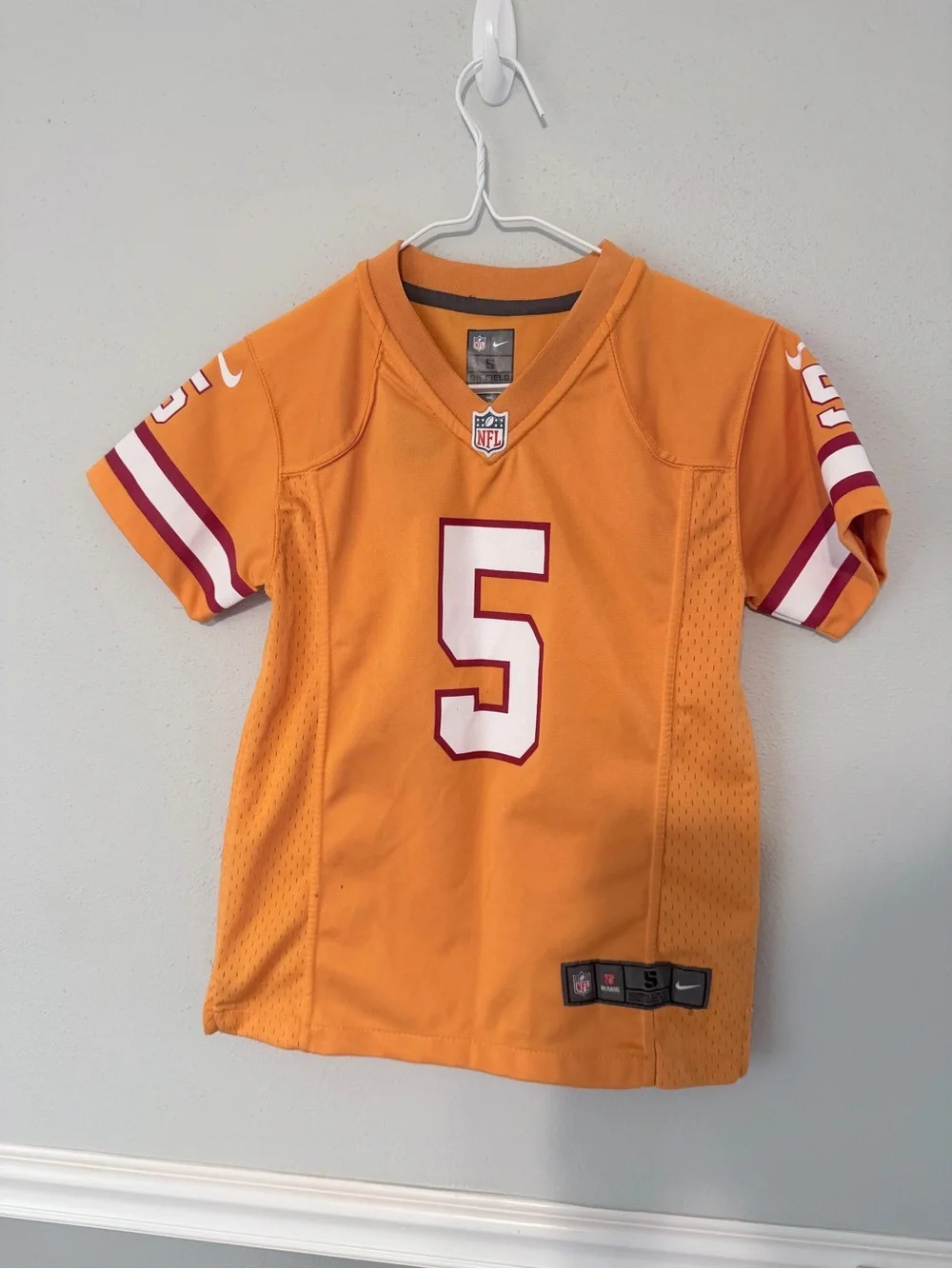 Youth Sm Tampa Bay Buccaneers Josh Freeman Creamsicle NFL Nike On Field Jersey
